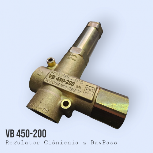 Regulator Ciśnienia z Bay-Pass PA VB 450/200