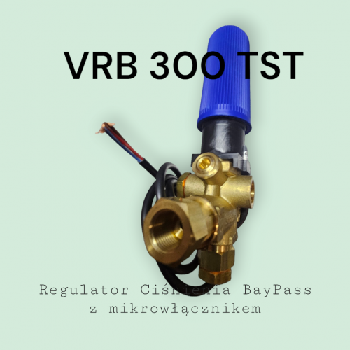 Regulator ciśnienia z bay-pass z mikrowłącznikem VRB 300BAR TST 35l/min