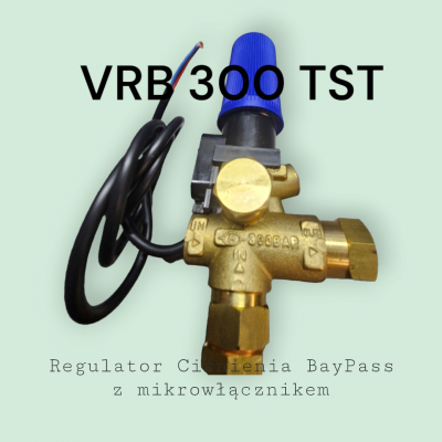 Regulator ciśnienia z bay-pass z mikrowłącznikem VRB 300BAR TST 35l/min